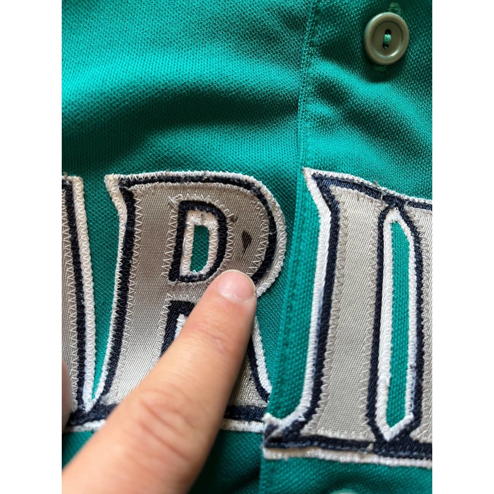 Majestic Vintage 1994 Ken Griffey Jr. Sz Medium Teal Baseball Jersey - Picture 12 of 15